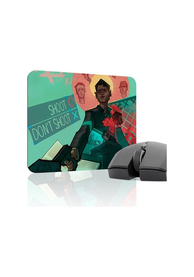 Detroit Become Human Kaymaz Dikişli Kauçuk Oyuncu Mousepad V5 - 22x18 Gaming Mouse Pad Fare Altlığı