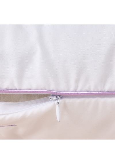 Soft Lavanta Keseli Ve Nakışlı Yastık - Beyaz - 50x70 Cm Çok Renkli
