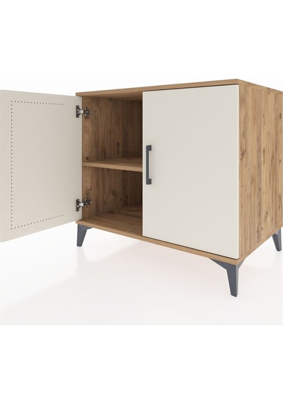 Kronos Şifonyer Tek Raflı 2 Kapaklı 88x59x80 Çam-aytaşı Çam