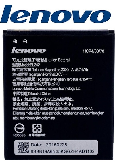 Lenovo A6000 / Vibe C Batarya Pil Bl242