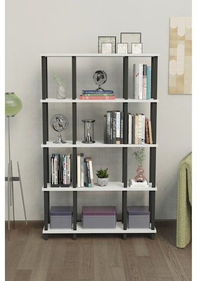 Venora 5 Katlı Modern Kitaplık Dekoratif Çok Amaçlı Kitaplık Ve Organizer Çok Raflı Düzenleyici - Beyaz Beyaz Venora 5 Katlı Modern Kitaplık Dekoratif Çok Amaçlı Kitaplık Ve Organizer Çok Raflı Düzenleyici - Beyaz Beyaz