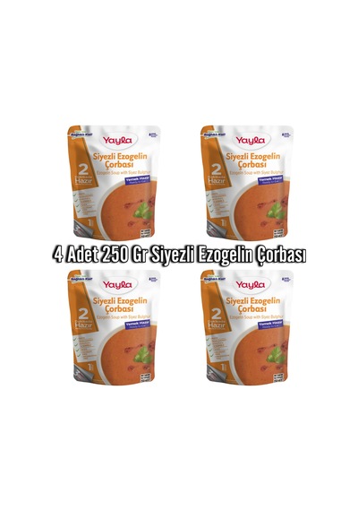 4 Adet 250 Gr Siyezli Ezogelin Çorbası Aç Isıt Ye Hazır Yemek - 586045405
