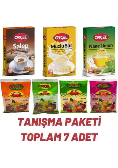 Orçel Toz İçecek Oralet Sıcak Soğuk İçim Karışık 7'li