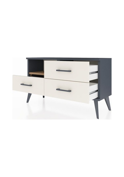 Arges Şifonyer Tek Raflı 3 Çekmeceli 88x30x48 Antrasit-çam/aytaşı Çam/aytaşı Arges Şifonyer Tek Raflı 3 Çekmeceli 88x30x48 Antrasit-çam/aytaşı Çam/aytaşı