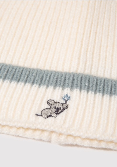 Mavi - Koala Nakışlı Ekru Bere 1913609-70048 Ekru