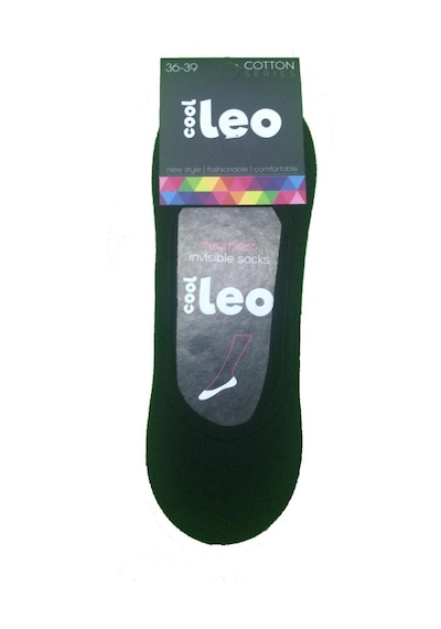 Leo 3 Çift Siyah Renk Babet Çorap Siyah