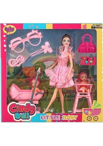 Candy Doll Pusetli Oyuncak Bebek Mama Sandalyeli Oyuncak Bebek