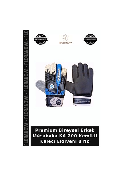 Premium Bireysel Erkek Müsabaka Ka-200 Kemikli Kaleci Eldiveni 8 No Çok Renkli