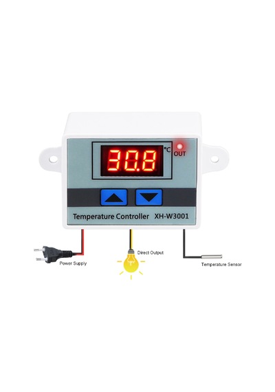 Dijital Sıcaklık Kontrol Termostatı 12v