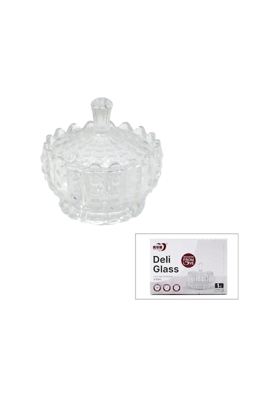 Büyük Cam Şekerlik 5047 Çok Renkli