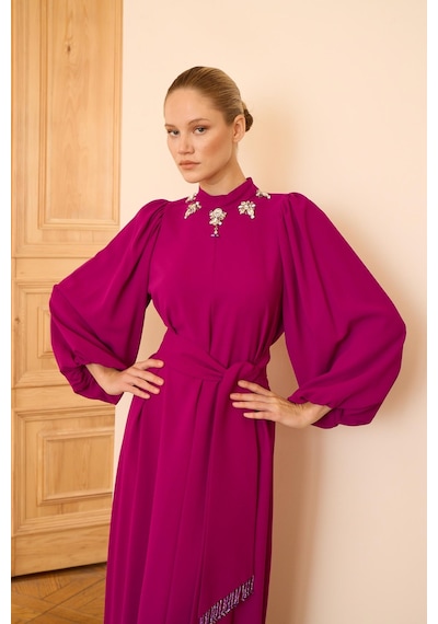 Senna Laura Dress Fuşya Fuşya