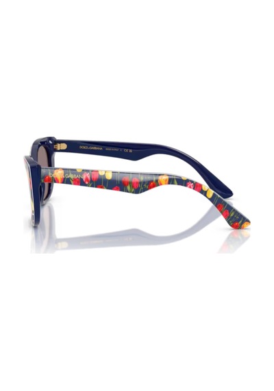 Dolce Gabbana Dx 4427 34357n 49 Çocuk Cat Eye Çok Renkli Kemik Güneş Gözlüğü Çok Renkli
