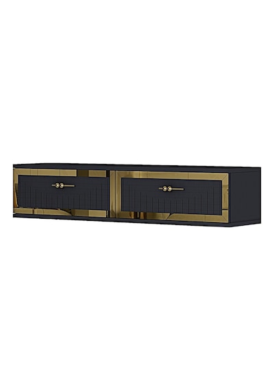 Tda1206dbg Tuna120 Duvara Montaj Tv Stand Safirmeşe-beyaz-gold 120cm