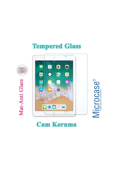 Microcase Apple Uyumlu iPad Pro 10.5 Tempered Glass Cam Koruma - Mat