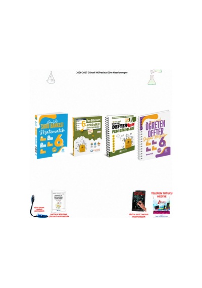 Çanta 6. Sınıf Tüm Dersler 111 4 Kitap Seti