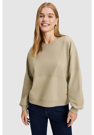 U.S. Polo Assn. Kadın Açık Haki Bisiklet Yaka Sweatshirt 50329004-vr183 Acık Hakı