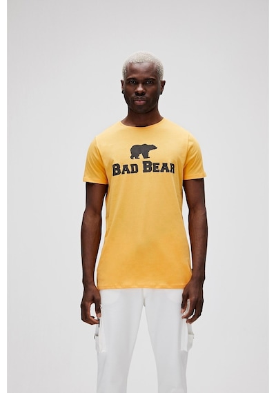 Bad Bear Erkek Sarı Baskılı Bisiklet Yaka Tişört 190107002-MUS Sarı