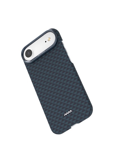 Apple Uyumlu iPhone 17 Air Kılıf M-safe Şarj Özellikli Raptic Aramid Skin Origin Serisi Kapak Lacivert