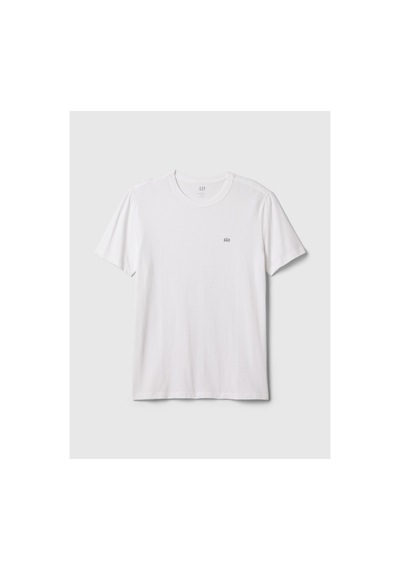 Gap V-frch Everyday Soft Micro Logo Crew T-shirt 502022 Kısa Kol Tişört Erkek T-shirt Beyaz