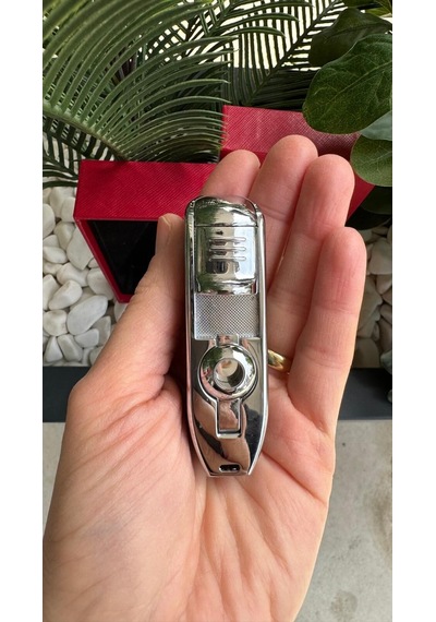 Cohiba 3 Torch Pürmüz Siyah Yan Ağız Puro Çakmağı Delicili
