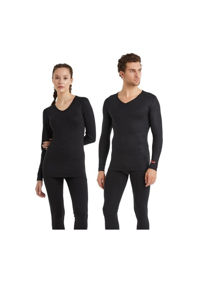 Blackspade V Yaka Uzun Kol Siyah Unisex Thermal İçlik C7t5n2o1 001