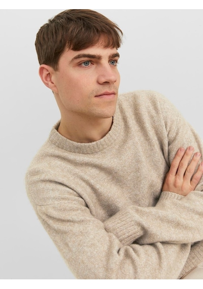 Jack & Jones Jack&jones Bisiklet Yaka Krem Erkek Kazak 12215468 001