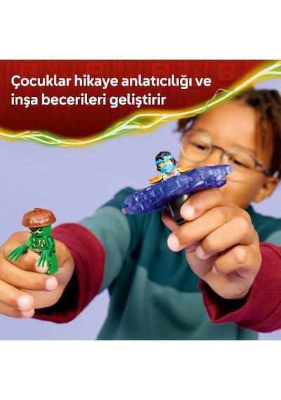 LEGO® NINJAGO® Nya, Mutasyon Canavarı Topacına Karşı 71849 -6 Yaş ve Üzeri için Minifigür İçeren Yaratıcı Oyuncak Yapım Seti (49P)