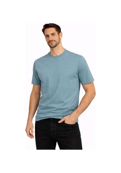 Classics Men Bordoo Basic Bisiklet Yaka Kısa Kol Erkek Tişört 7624 Mavi
