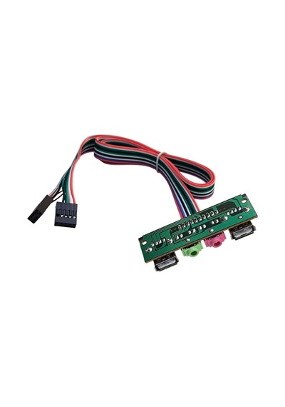 Bilgisayar Kasası Ön Panel İçin Usb 2.0 Kulaklık Mikrofon Uzatıcı Kablo 65cm