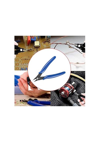 Mini Yan Keski, Elektronikçi Tipi, Model 170, Mavi, Hassas Elektronik Tamir İşleri İçin
