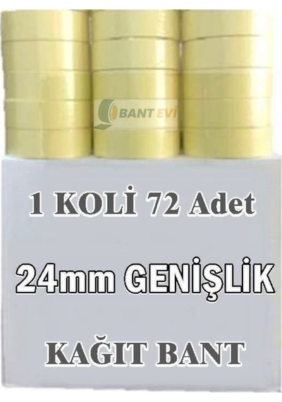 Maskeleme Bandı 72 Adet 24Mm Kağıt Boya Bantı