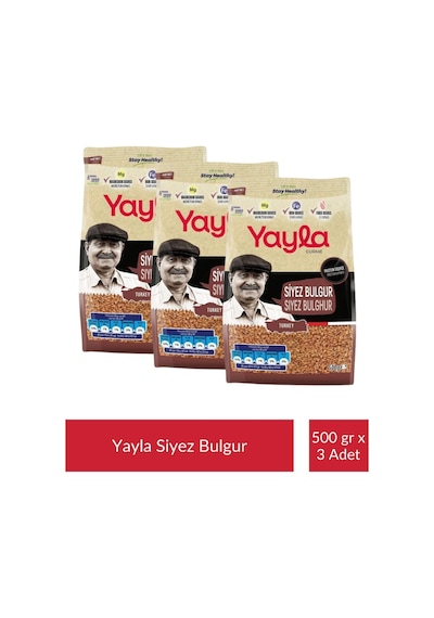 Yayla Gurme Siyez Bulgur 500 Gr X 3 Adet