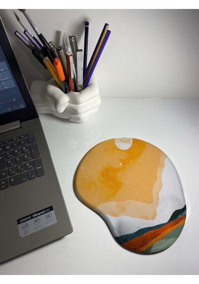 Manzara Çizim Bilek Destekli Mouse Pad Mousepad