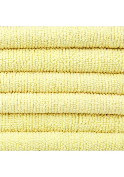 Mikrofiber Temizlik Bezi Pro Sarı 40x40 Cm - 5 Adet - 250 Gsm - Cam Bezi - Mutfak Bezi Belirtilmemiş