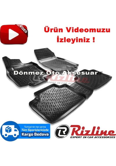 Nissan X-Trail 3D Paspas Havuzlu Siyah 2013-2019 Arası Rizline