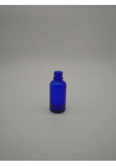 20Ml Cam Mavi Şişe İçten Damlalıklı Kapak (10 Adet)