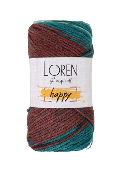 Loren Happy Ebruli El Örgü İpi Renk Kodu : Rh018