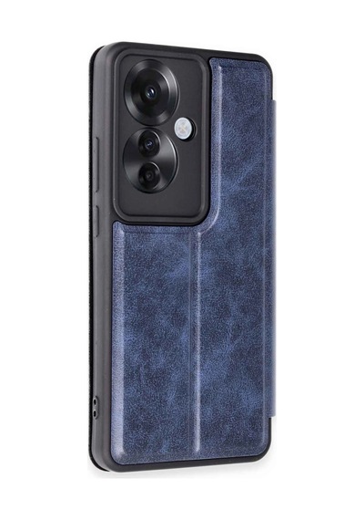 Oppo Reno 11f Kılıf Flip Cover - Lacivert -