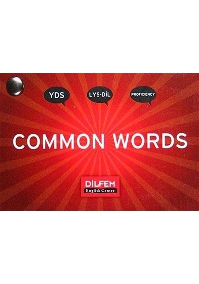 Common Words / YDS-LYS-Dil Proficiency / Komisyon