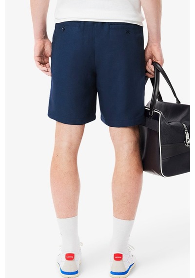 Lacoste Mens Reguler Fit Linen Blend Shorts Erkek Keten Şort Lacivert