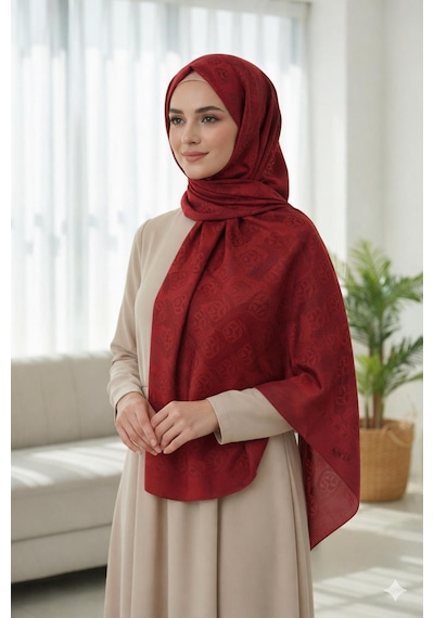 Aker Lyocell Naia Aura Şal 6070500 Bordo