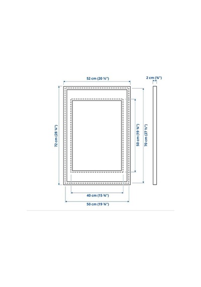 Ikea Knoppang Fotoğraf Çerçevesi 50 X 70 Cm Siyah