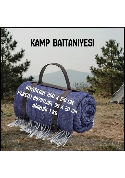 Uyguna-yakala Kamp Battaniyesi-mlz.281 Çok Renkli