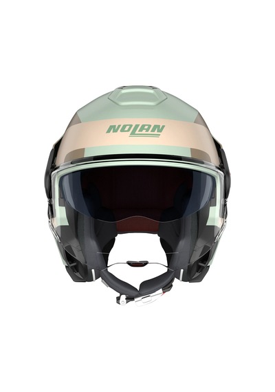 Nolan N120-1 Çene Açılır Motosiklet Kaskı Omocromo 352 Yeşil