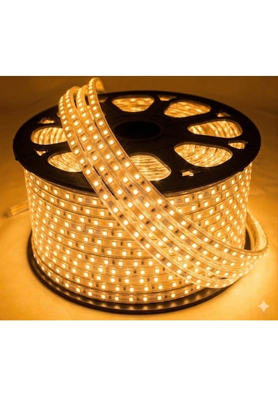 25 Metre Cata Ct 4497 Dış Mekan 120 Ledli Yapışkanlı 220v Şerit Led Amber Işık