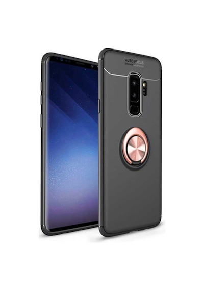 Samsung Uyumlu Galaxy S9 Plus Kılıf Yüzüklü Magnetli Ravel Case