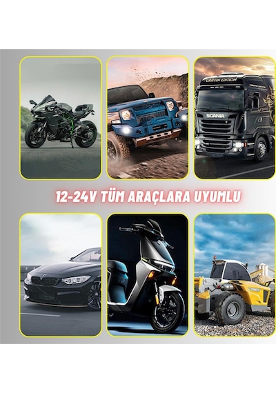 2 Adet Led Spot Işık Ve Sarı Beyaz Projektör Lens 3 Gözlü Dikdörtgen Baykuş Led Off Road Lamba Motosiklet