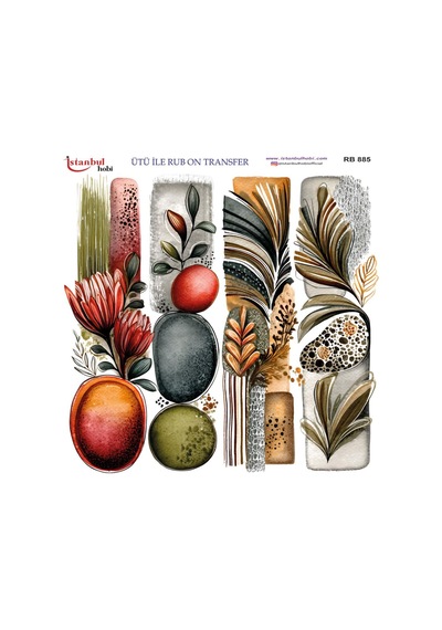 Ütü İle Rub On Transfer Kağıdı 30x30cm Rb-885
