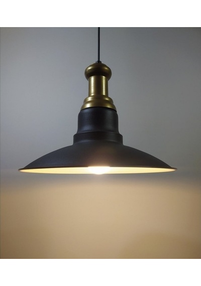 Riolight Retro Bronz Askılı Tekli Metal Sarkıt Avize Şapka Çapı: