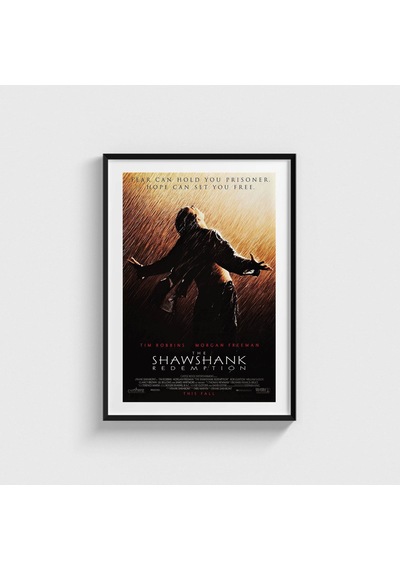 The Shawshank Redemption 1994 Film Posteri Tablo Çerçeveli Poster Duvar Dekorasyonu Siyah Çerçeveli Tablo Siyah Çerçeveli Tablo Dn11d408sıyah